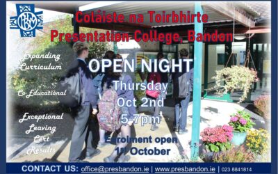 Open Evening 2nd October 2025