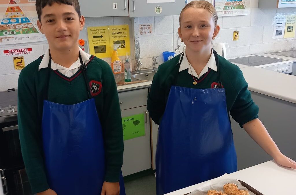 Busy in the Home Ec Room